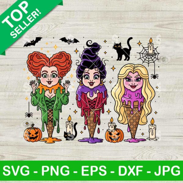 Hocus Pocus Horror Ice Cream SVG