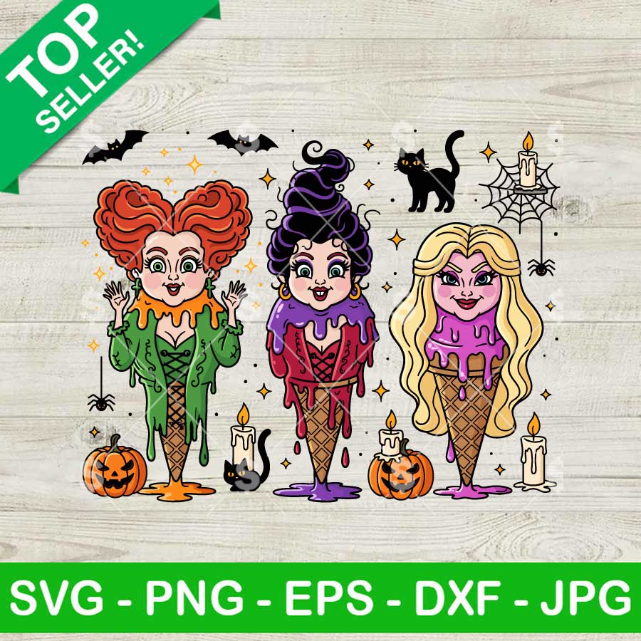 Hocus Pocus Horror Ice Cream SVG