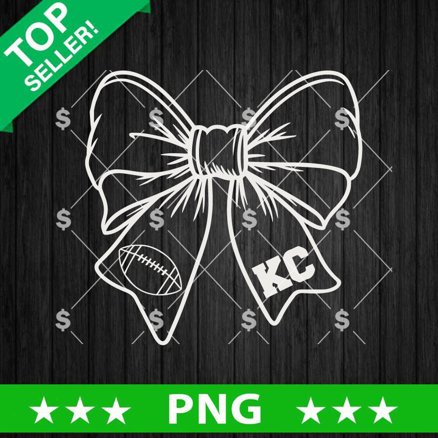 Kansas City Football Bow PNG