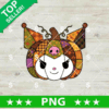 Kuromi Patchwork Pumpkin PNG