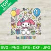 My Melody 1st Birthday SVG