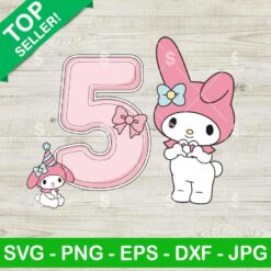 My Melody 5th Birthday SVG