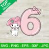My Melody 6th Birthday SVG