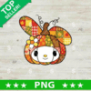 My Melody Pumpkin Patchwork Halloween PNG