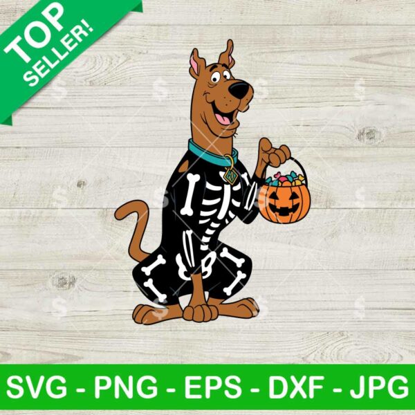 Scooby Doo As Skeleton Halloween SVG SVG