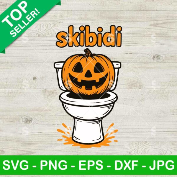 Skibidi Pumpkin SVG