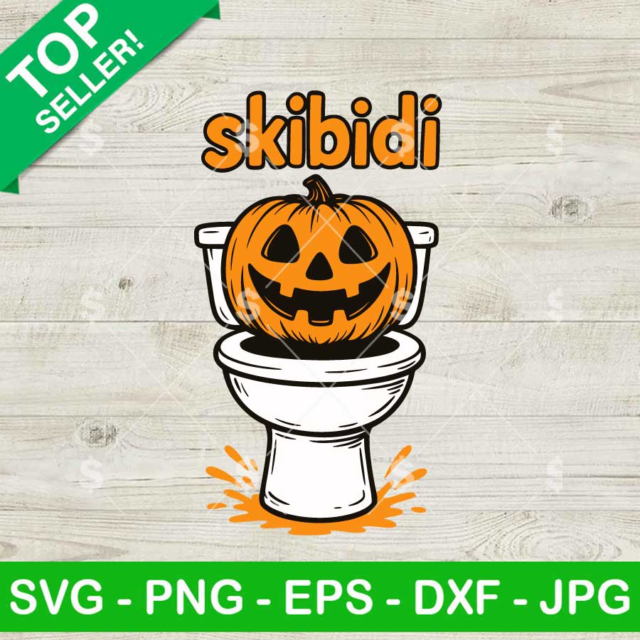 Skibidi Pumpkin SVG