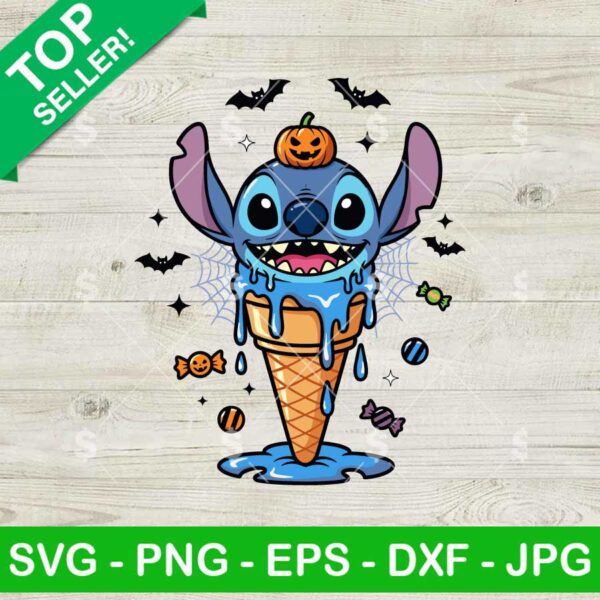 Stitch Halloween Ice Cream SVG