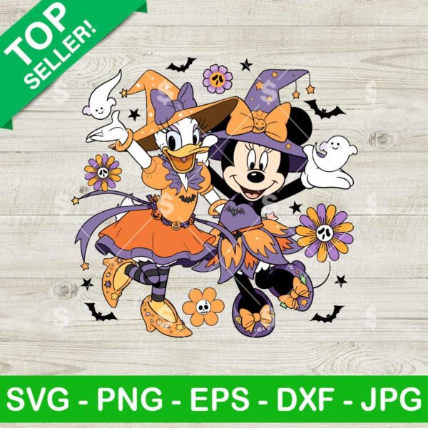 Vintage Minnie Daisy Halloween SVG