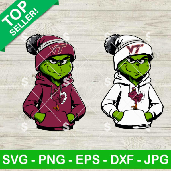 Grinch Virginia Tech College Football SVG