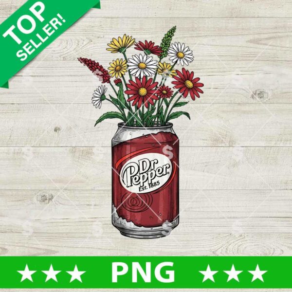 Dr Pepper Bottle Flower PNG
