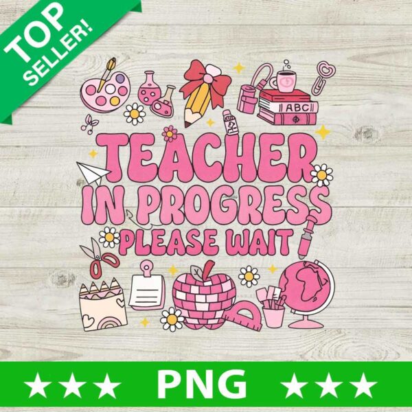 Teacher In Progress Please Wait PNG