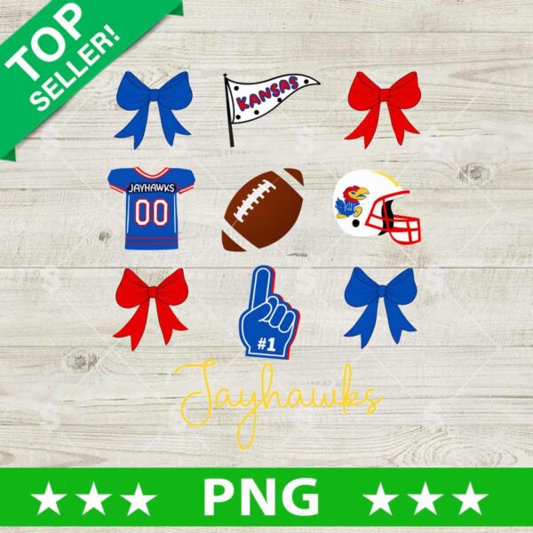 Kansas Football Custom Name PNG