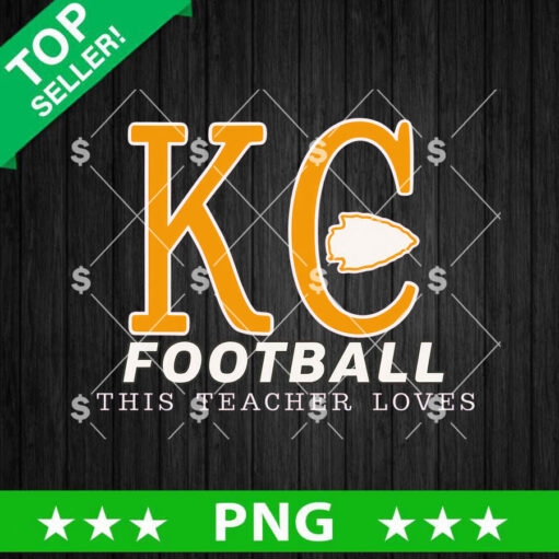 Cart 5 Kc Football This Teacher Loves PNG