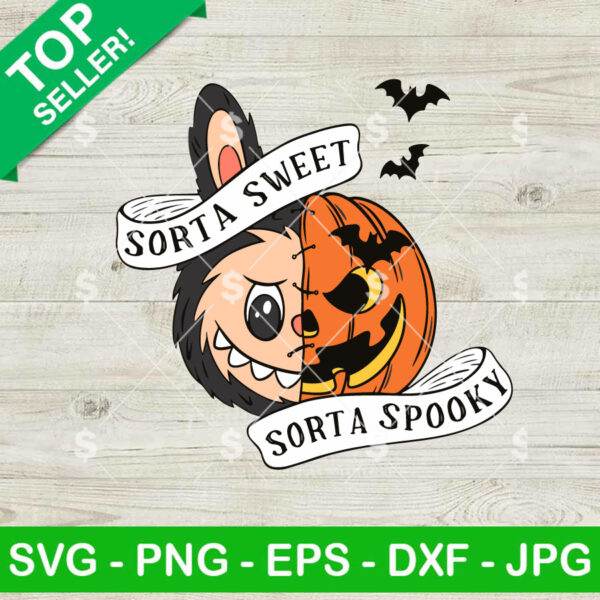 Sort A Sweet Sort A Spooky Labubu Face SVG