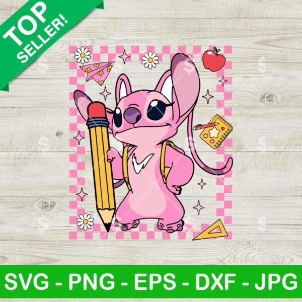 Angel Stitch Pencil Back To School SVG