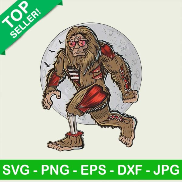 Bigfoot horror PNG, Sasquatch Sublimation transfer PNG, Bigfoot and moon Heat Transfer PNG