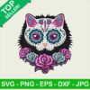 Cat mexico skull PNG, Skull flower Sublimation transfer PNG, Mexico skull Heat Transfer PNG