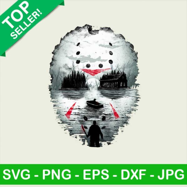 Friday Night Terror PNG, Jason Voorhees Sublimation transfer PNG, Friday the 13th Heat Transfer PNG