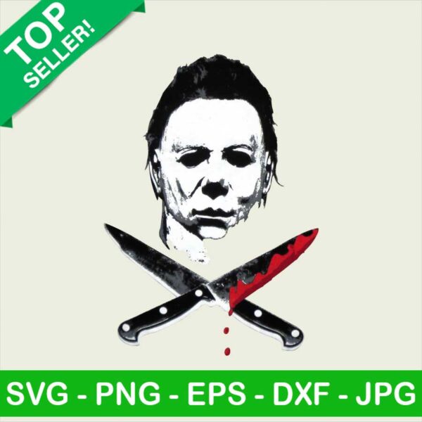 Michael Myers horror movie PNG, Michael Myers face Sublimation transfer PNG, Horror movie Heat Transfer PNG