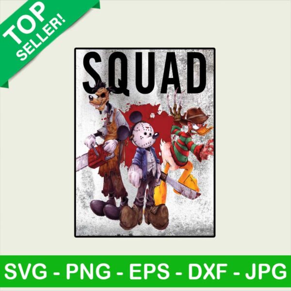 Horror Mickey squad PNG, Mickey and friend Sublimation transfer PNG, Horror squad Heat Transfer PNG