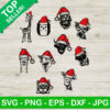 Animals christmas SVG, Christmas hat animals SVG, christmas animals bundle SVG