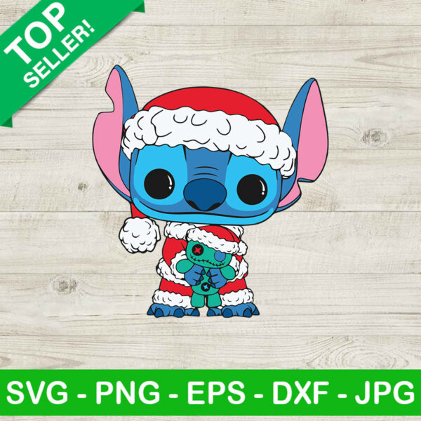 Baby stitch santa claus SVG, Disney christmas SVG, Stitch santa claus SVG