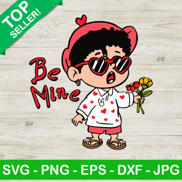 Bad Bunny Be Mine SVG, Be Mine Baby Benito SVG, Valentine day SVG