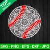 Baseball softball mandala SVG, Mandala SVG, Baseball SVG