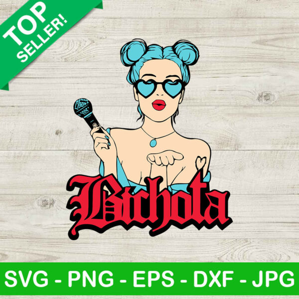 Bichota Karol G SVG, Singer SVG, Karol G Blue Hair Bichota SVG