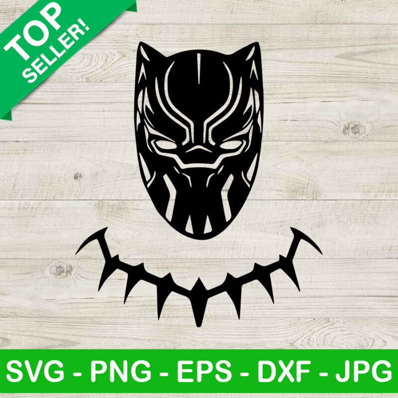 Black Panther Face SVG, Black Panther Face Mask SVG, Black Panther Marvel Superheroes SVG