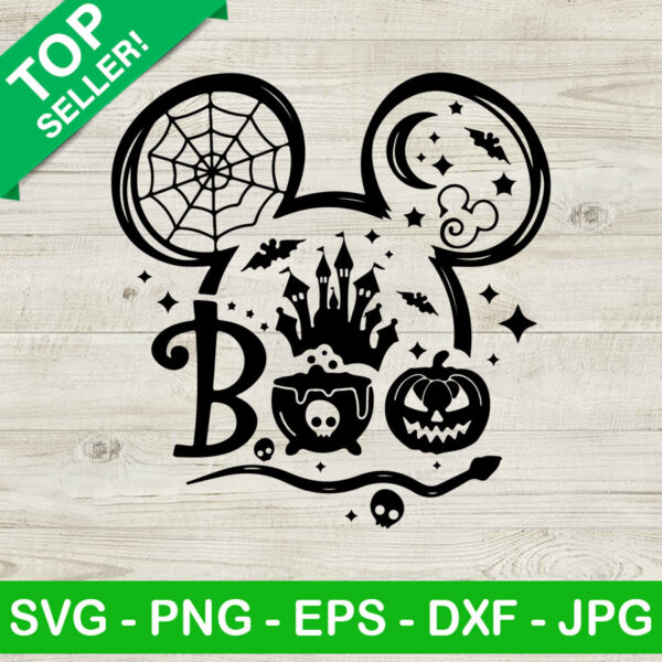 Boo disney SVG, Halloween Disney SVG, Mickey boo SVG