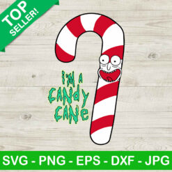 Candy cane rick and morty SVG, I'm a candy cane SVG, Rick and morty christmas SVG