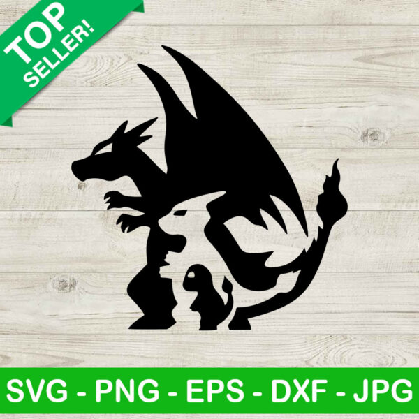 Charizard Evolution SVG, Pokemon Charizard SVG, Pokemon SVG