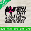 Check those humps for lumps SVG, Funny breast cancer SVG, Breast cancer quotes SVG