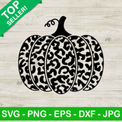 Cheetah print pumpkin SVG, leopard print SVG, Pumpkin halloween SVG