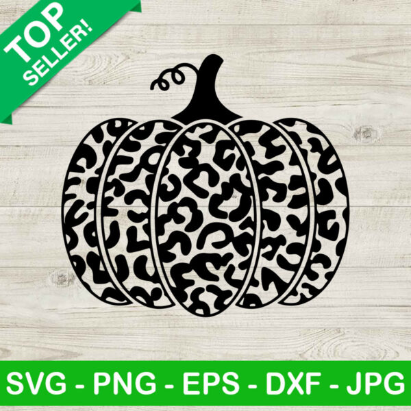 Cheetah print pumpkin SVG, leopard print SVG, Pumpkin halloween SVG