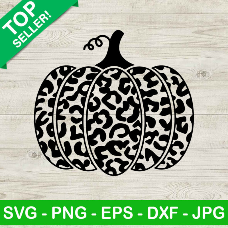 Cheetah print pumpkin SVG, leopard print SVG, Pumpkin halloween SVG