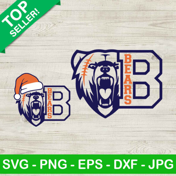Chicago Bears christmas SVG, Chicago Bears SVG, Bears christmas SVG