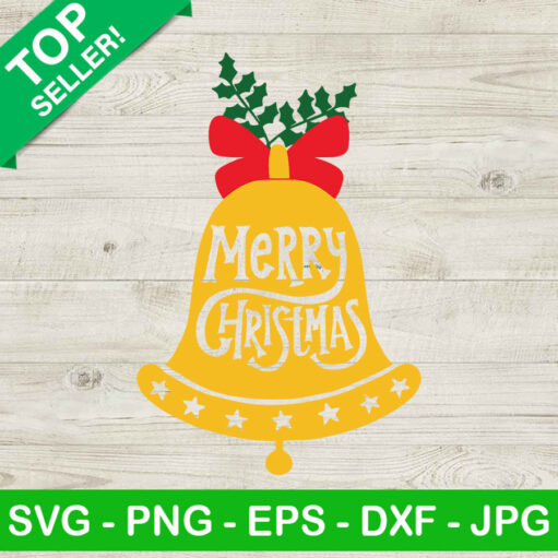 Christmas Bell SVG Merry Christmas SVG Jingle Bell Christmas SVG