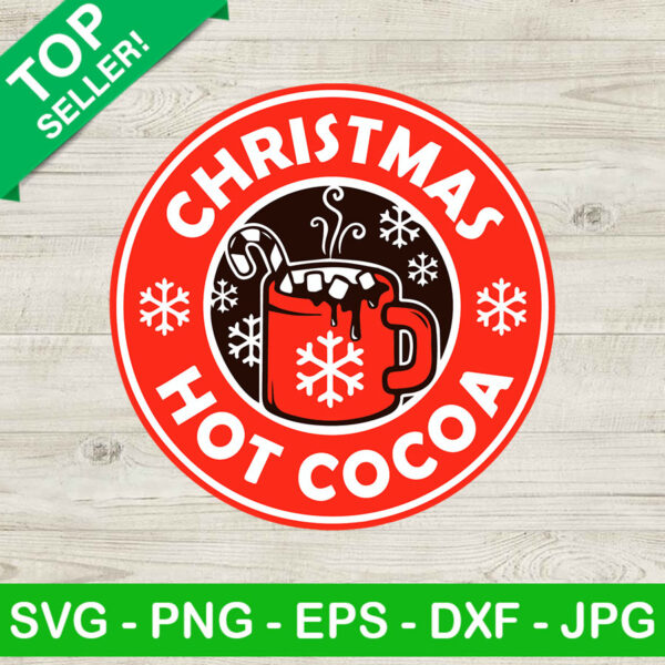 Christmas Hot Cocoa Coffee Logo SVG, Hot cocoa logo SVG, Merry christmas SVG