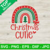 Christmas cutie rainbow SVG, Rainbow christmas SVG, Love christmas SVG