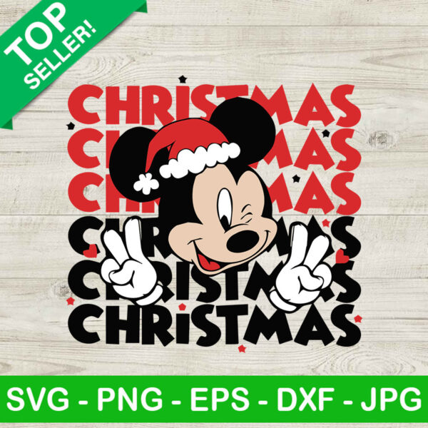 Christmas mickey SVG, Mickey mouse SVG, Christmas disney SVG