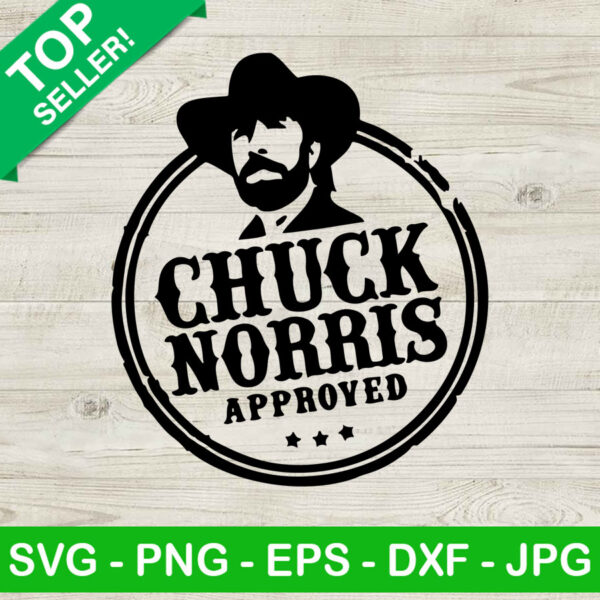 Chuck norris approved SVG, Chuck norris SVG, American actor SVG