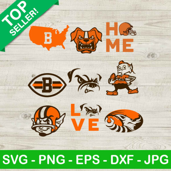 Cleveland browns bundle SVG, Cleveland browns logo SVG, Football logo SVG