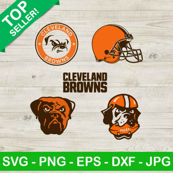 Cleveland browns logo SVG, Cleveland browns bundle SVG, Football logo SVG