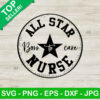 Converse All Star Nurse Logo SVG, Nurse SVG, Nurse Logo SVG