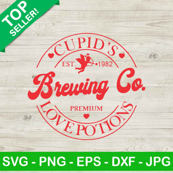 Cupid's brewing co SVG, Premium SVG, Cupid love potions SVG
