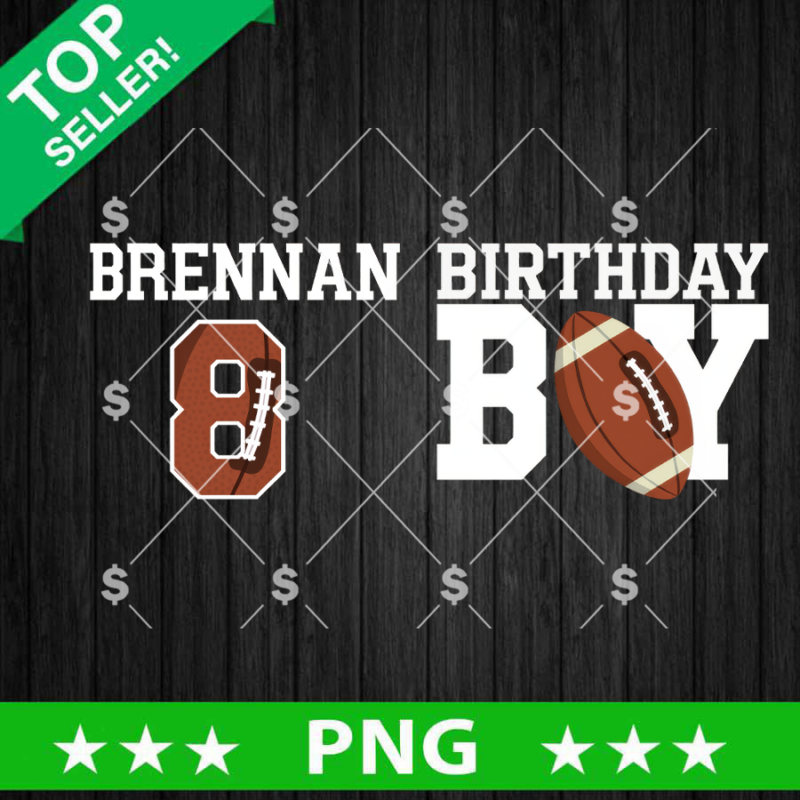 Custom Name Birthday Boy PNG, Football Birthday Boy PNG, Football Name PNG