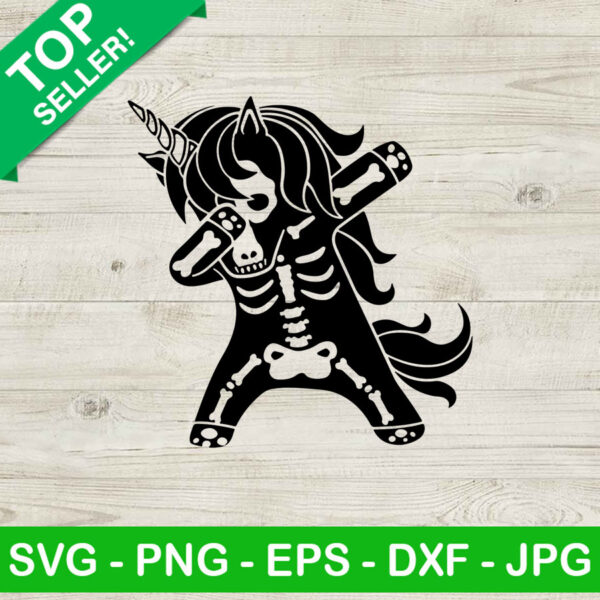 Dabbing unicorn SVG, Skeleton unicorn SVG, Unicorn halloween SVG